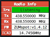 Pi-Star Radio Info TRX - Listening Pi-Star Radio Info TRX - Listening